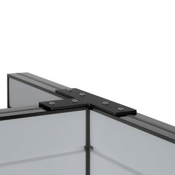 Ekspozytor FlexiSlot "Style-Black" w kształcie "H"